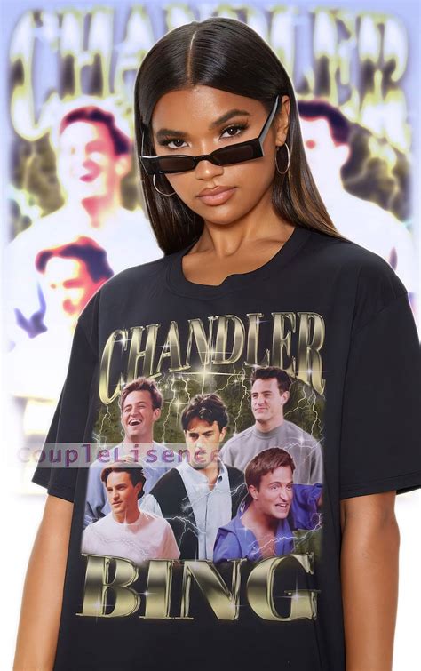 [BLACK] Retro CHANDLER BING Shirt | Chandler Bing Fan Tees | Chandler ...