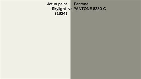 Jotun Paint Skylight 1624 Vs Pantone 8380 C Side By Side Comparison