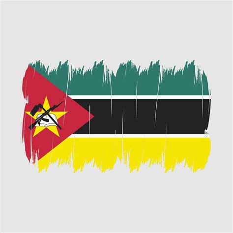 Mozambique Flag Brush 17347593 Vector Art At Vecteezy