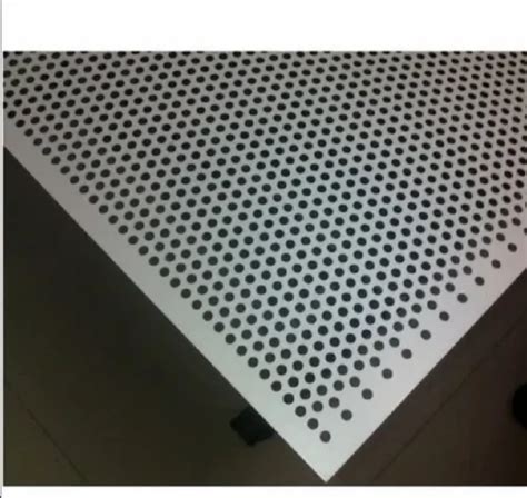 Hot Rolled Round Aluminum Perforated Sheet Thickness 3 Mm To 10 Mm At