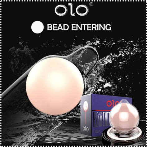 OLO Bead Entering Condom Ultra Thin Lubricated Condom Pcs Extension Soft Bead Ball Adult Sex