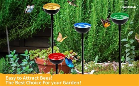 4 Pack Bee Cups For Garden Bee Waterer And Butterfly