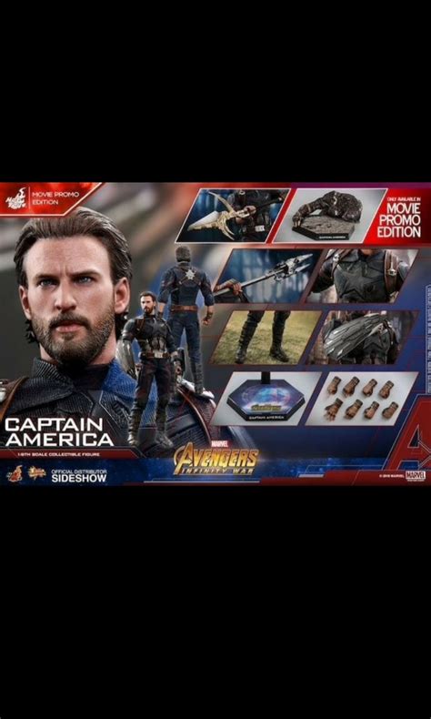 Captain America hottoys Hot toys 會埸版 興趣及遊戲 玩具 遊戲類 Carousell