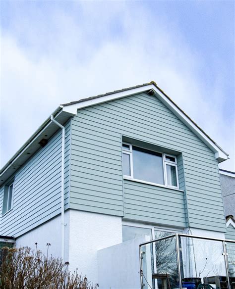 Praa Sands C06 Grey Green Cedral Lap Woodgrain Cladding Cornwall