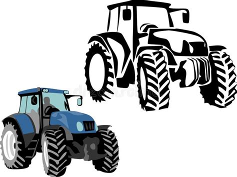 Tracteur de logo illustration de vecteur Illustration du matériel