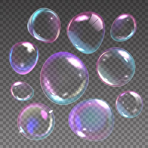 Foam Bubbles Vector Art Png Foam Bubbles Bubble Realistic 3d Soap