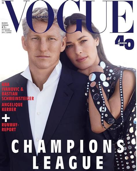 Bastian Schweinsteiger Ana Ivanovic For Vogue Germany February 2019