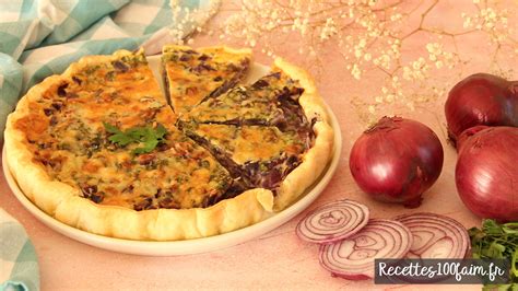 Tarte Aux Oignons Rouges Persil Moutarde Recettes100faim