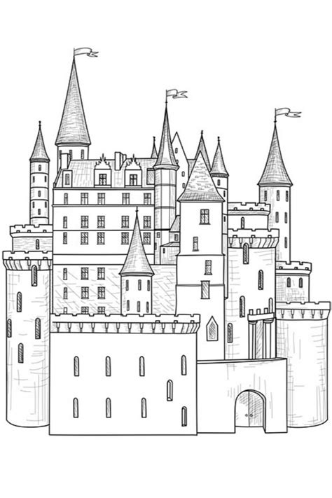 75 Cool Castle Drawing Ideas Beautiful Dawn Designs In 2024 Castle