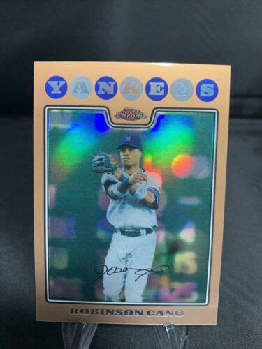 Robinson Cano Topps Chrome Copper Refractor Parallel Card D