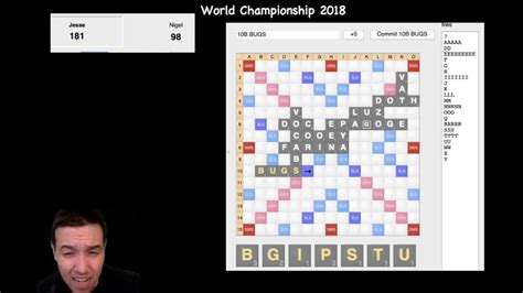 Game 3 Of The 2018 World Scrabble Championship Jesse Day Vs Nigel