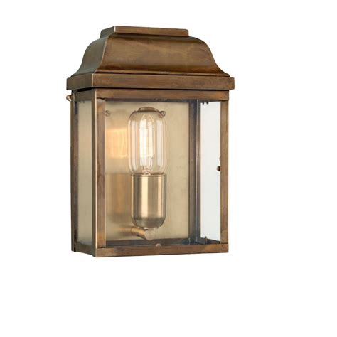 Victoria Wall Lantern Antique Brass Outdoor Wall Lights