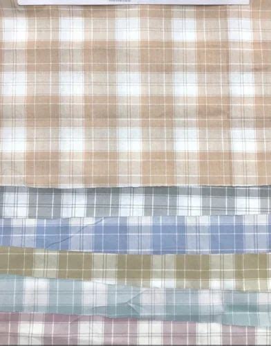 Cotton Twill Check Shirt Fabric At Rs 115 Meter In Bankra ID