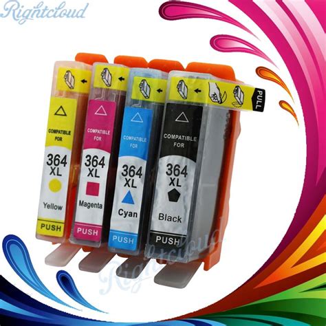 2017 Hot 4pack 364xl Ink Cartridge Replacement For Hp 364 Xl Cartridges For Deskjet 3070a 5510