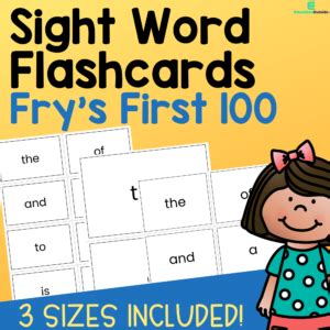 Fry S Ninth 100 Sight Words Flashcards 801 900 3 Sizes Included