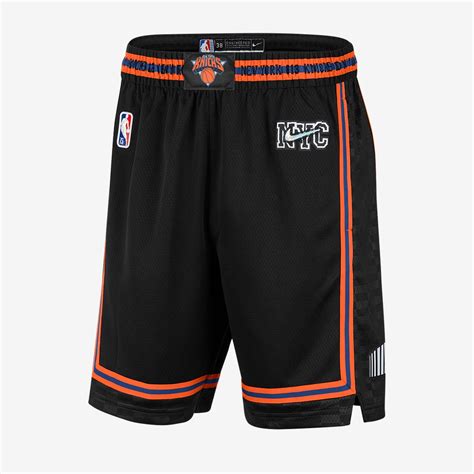 Nike Nba New York Knicks Mixtape Swingman Shorts Black Mens Replica