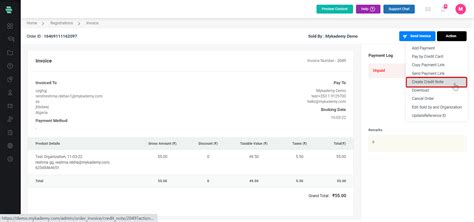 How To Create A Credit Note Mykademy