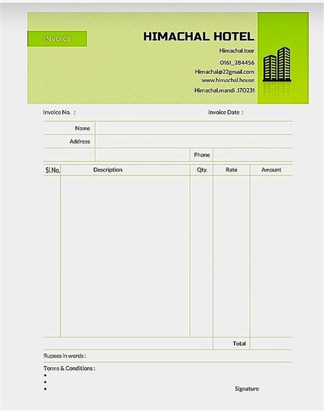 Invoice Template Word 2023 | Book Design