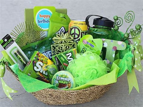 Color Themed Gift Basket Hannahshaven Themed Gift Baskets Colorful