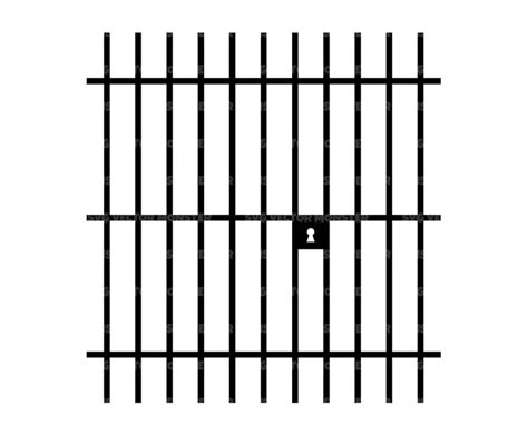 Prison Bars Svg, Jail Bars Svg, Imprisoned, Jailed, Black Bars. Vector Cut File Cricut ...