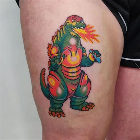 Godzilla Tattoo Ideas Dyneroshen