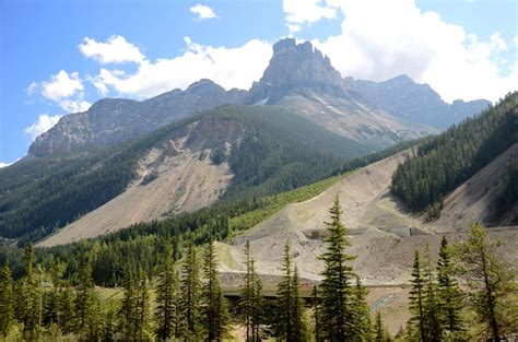 16 Cathedral Mountain And Cathedral Crags From Spiral Tunnels On Trans