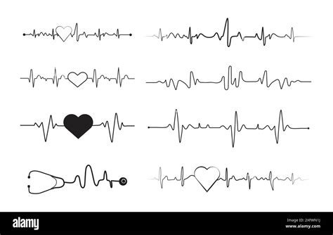 Heartbeat Silhouette Ekg Heartbeat Silhouette Heartbeat Clipart Stock