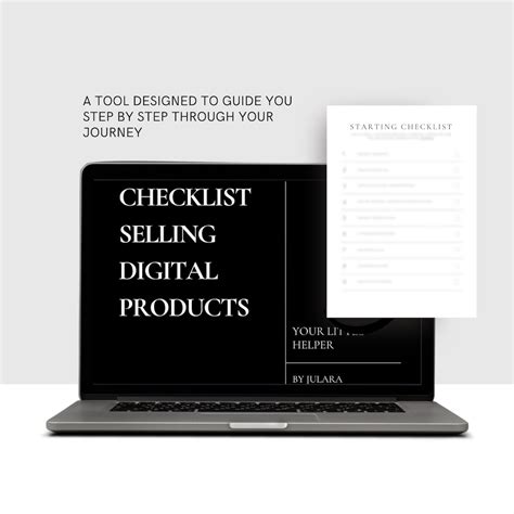 Checklist Digital Products How To Start Selling Etsy Print Etsy