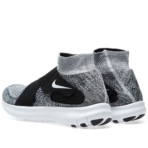 Nike Free Rn Motion Flyknit 2 Black White And Pure Platinum End Us