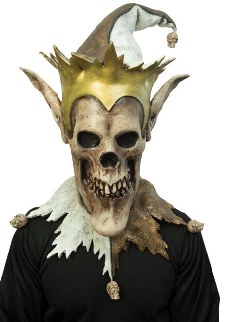 Grim Jester Deluxe Adult Latex Mask Screamers Costumes