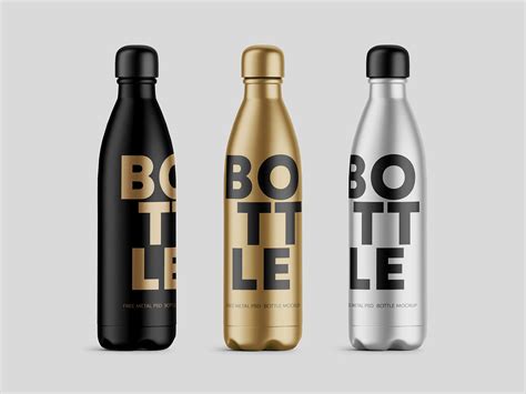 Free Shrink Wrap Sleeves Label Bottle Mockup Psd Set Good Mockups