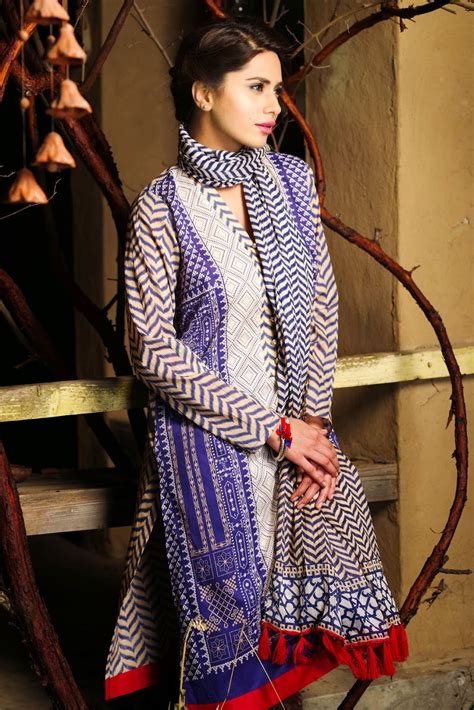 Khaadi Unstitched Embroidered Lawn Collection A B Blue With