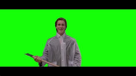 American Psycho Hey Paul Green Screen Youtube