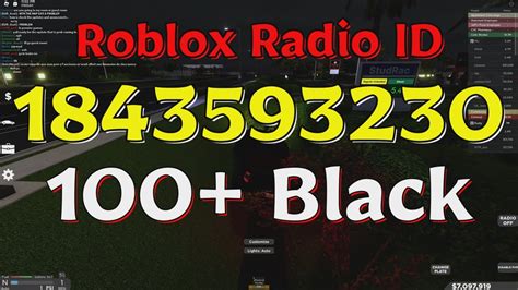 Black Roblox Radio Codes IDs YouTube