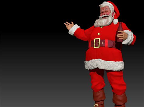 Santa Claus Classic By Haddon Sundblom Textured 3D Print 3D Model 3D