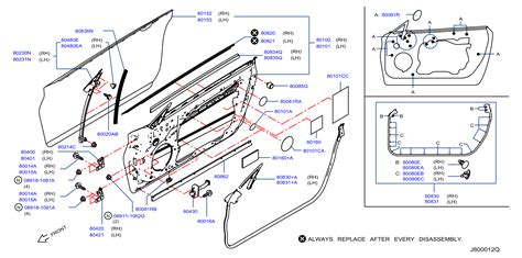 Infiniti Qx Mid Door Belt Molding Right Front Ca A