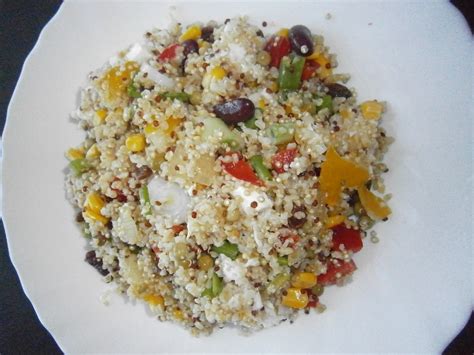 D Lices D Une Novice Salade De Quinoa Boulgour Au Fromage De Ch Vre