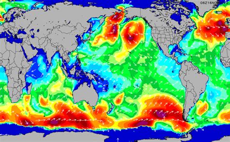 Global Wave Height Chart Surflinecom