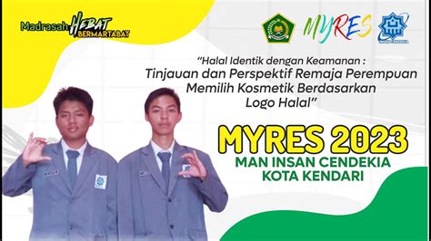 MYRES 2023 IKI MA Halal Identik Dengan Keamanan MAN Insan