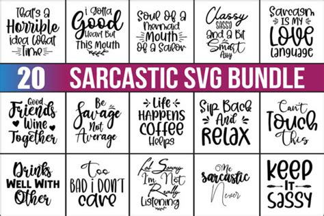 Sarcastic Svg Bundle Graphic By Nirmal108roy · Creative Fabrica