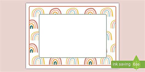 Muted Rainbow Themed Editable Poster Classroom Display