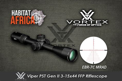 Vortex Viper Pst Gen Ii X Ffp Riflescope Ebr C Mrad Reticle