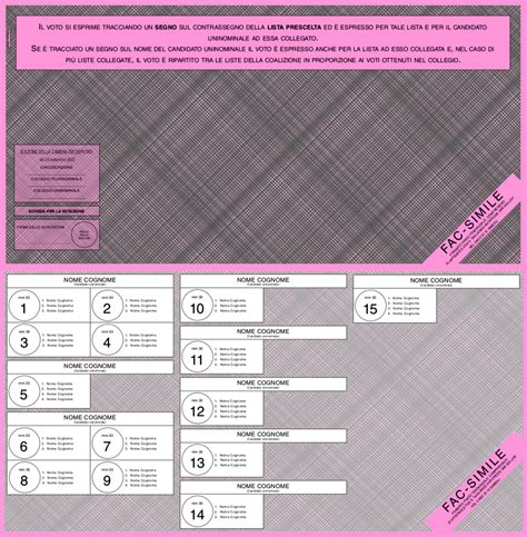 Elezioni Politiche 2022 Il Fac Simile Della Scheda Elettorale E Come