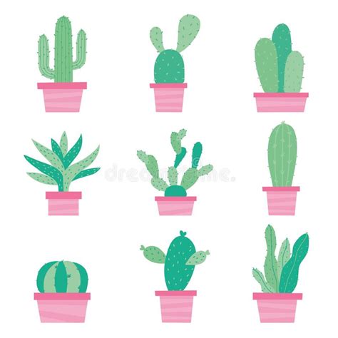 Icono De Cactus Pot Estilo Plano Ilustraci N Del Vector Ilustraci N