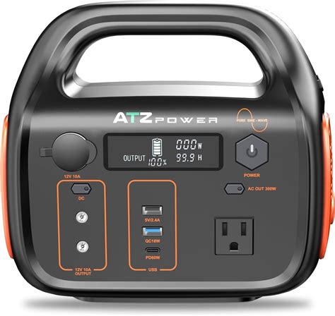 Portable Power Station，atz Power Solar Generator 296wh300w Lithium Battery 300w