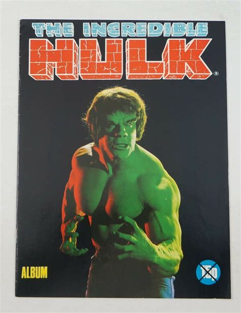 Incredible Hulk Sticker Album FN 1979 Lou Ferrigno TV Show UK Magazine