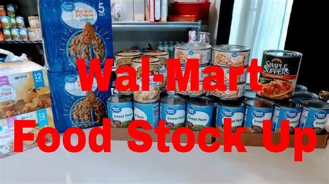 Prepper Pantry Stock Up Haul Wal Mart Food Haul Extended Food Pantry