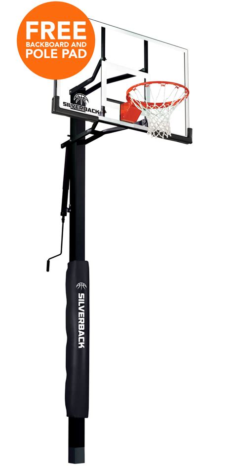 Silverback Nba 54 Adjustable In Ground Hoop With Tempered Glass