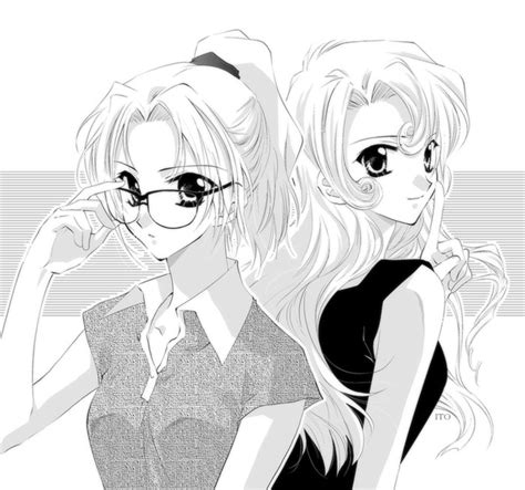 Safebooru 2girls Detective Conan Glasses Ito Ito Artist Kirisaki