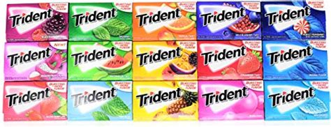 Trident Sugar Free Chewing Gum Variety Pack Of Assorted Flavors